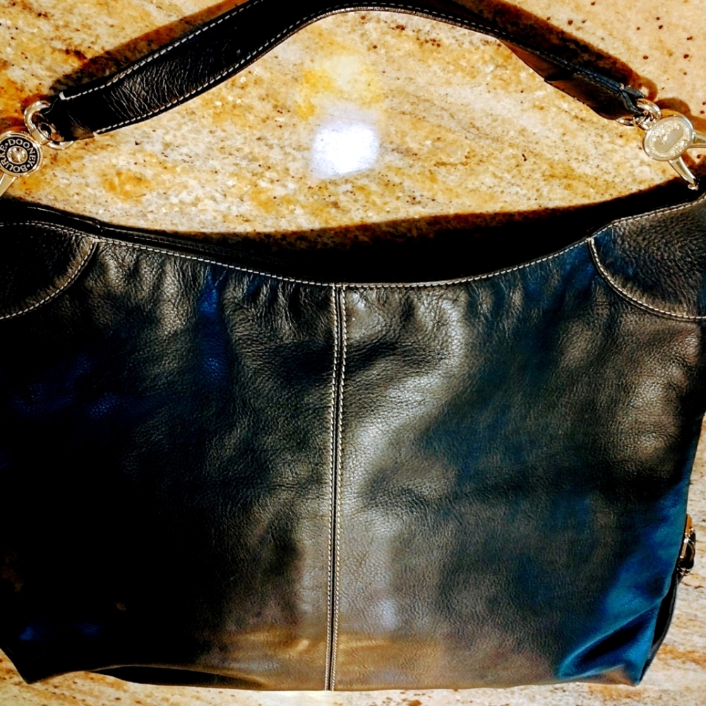 Dooney & Bourke Black Large Leather Satchel Tote